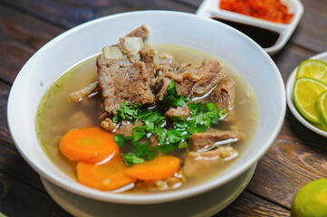 Sop Kambing or Soup Goat is a dish made from young goat meat which is a traditional dish from Indonesia