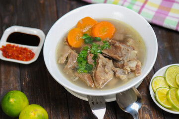 Sop Kambing or Soup Goat is a dish made from young goat meat which is a traditional dish from Indonesia