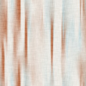 Seamless earth dye batik tribal stripes pattern for interior design, furniture, upholstery, or other surface print. High quality illustration. Woven linen material with blurred earthy colored stripes.