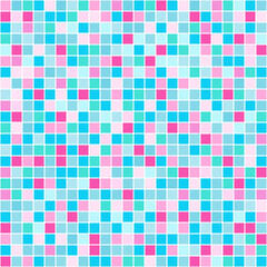 Seamless tile pattern. Checkered background. Abstract geometric wallpaper. Cute colors. Print for polygraphy, posters, t-shirts and textiles. Doodle for design