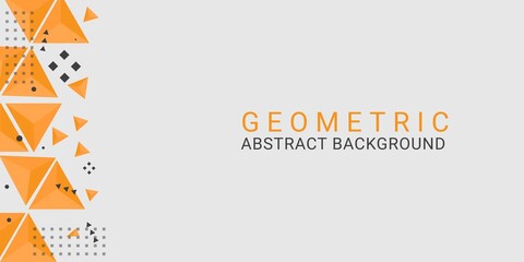 Flat abstract geometric background with abstract shapes. vector illustration