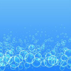 Fototapeta na wymiar Water Bubble Soap Foam Background