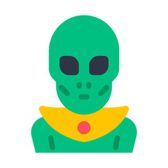 alien flat icon