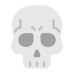 skull flat icon
