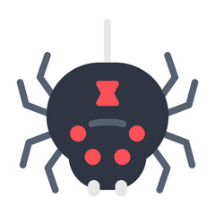 spider flat icon