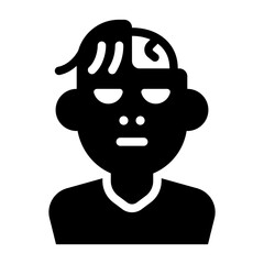 zombie glyph icon