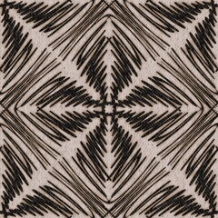 Fototapeta premium Seamless tan neutral colored denim pattern design for print. High quality illustration. Faded grungy dyed western wear style print. Brown or sepia faded pattern swatch. Worn apparel textile design.