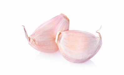 garlic isolated on white background