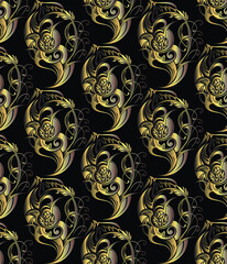 seamless pattern with flowers