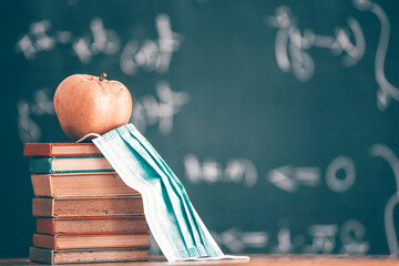 COVID-19 prevention while going back to school and new normal concept.