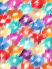 Abstract oil painting, multicolor pattern background by illustration technic