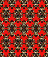 seamless pattern with flowers