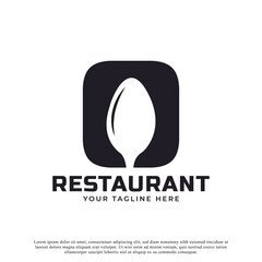 Restaurant Logo. Initial Letter O with Spoon Fork for Restaurant Logo Icon Design Template