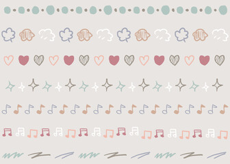 複数のシンプルなライン