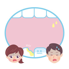 口と歯のフレーム