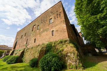 Medieval castle in Binasco, Milan, Italy