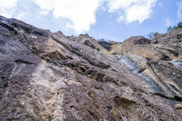 三ツ峠山登山道の風景 A view of the Mt. Mitsutoge trail