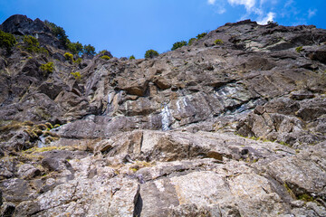 三ツ峠山登山道の風景 A view of the Mt. Mitsutoge trail