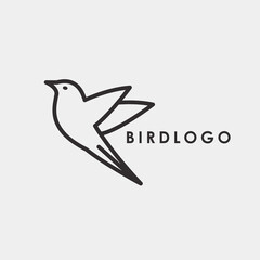 Bird Animal logo design vector element