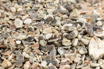 Dry kelp close-up macro background. Used as salt
