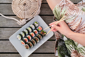 Sushi na dworze - lato