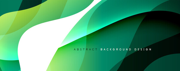 Trendy simple fluid color gradient abstract background with dynamic wave line effect. Vector Illustration For Wallpaper, Banner, Background, Card, Book Illustration, landing page