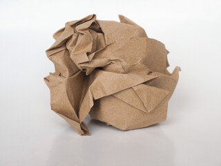 crumpled paper ball