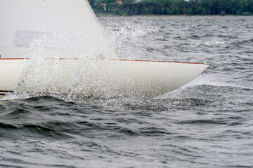 Sport yacht at sea
