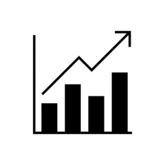 Chart icon vector set. schedule illustration sign collection. diagram symbol or logo.