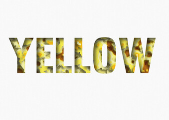 yellow waves text 