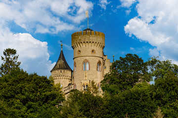Fototapeta na wymiar The Castle Landsberg at Meiningen in Thuringia