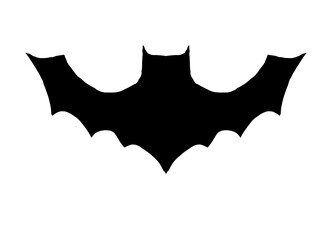 black halloween bat