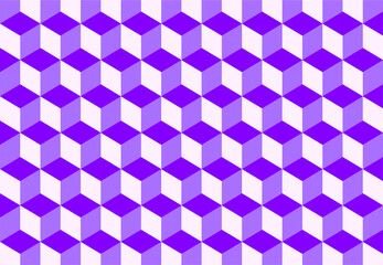 Isometric colorful cube pattern background. Vector illustration