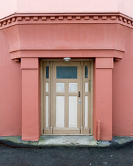 Wooden door in the building