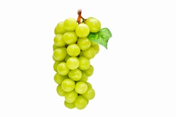 grapes isolated on white