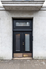 Wooden door in the building