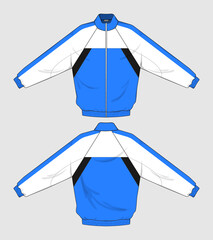 retro vintage windbreaker jacket template © Ronillo