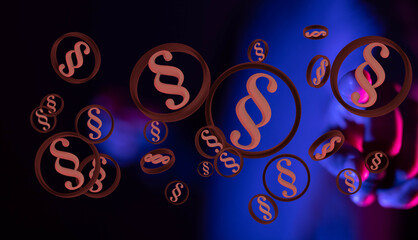 Law and justice concept digital