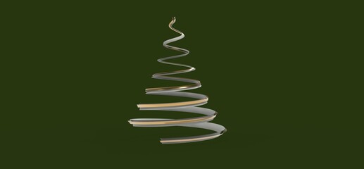 merry christmas card modern 3d minimal