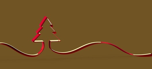 modern winter merry christmas card modern 3d minimal