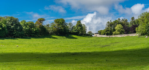 Beautiful view of a rural landscape in Wales