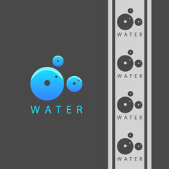 Water Design Vector Logo Elements