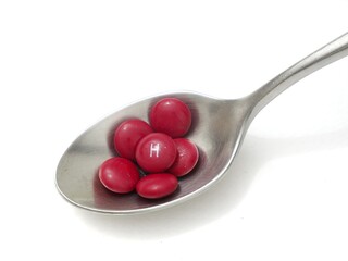 Blood tonic image in white background