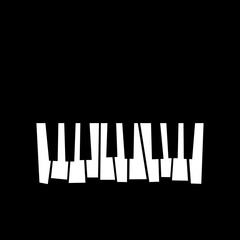 Fototapeta premium Music background with piano keys. Vector illustration