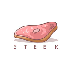 Steak Logo Icon Illustration Design