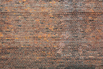  background large old red brick wall