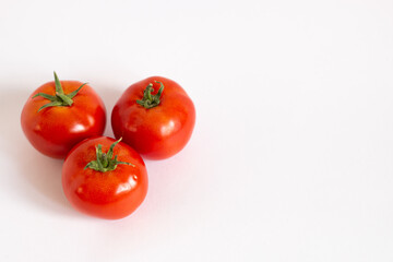 Tomato on white background. Tomatoes top view  tomatoes isolated on white background