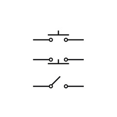 switch vector symbol,switch icon in electronic circuits