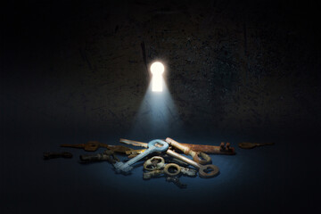 concept of finding opportunities to find success or finding a solution in a difficult situation