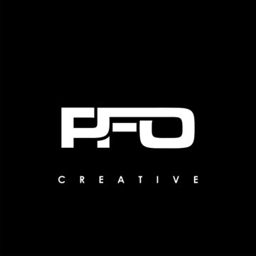 PFO Letter Initial Logo Design Template Vector Illustration